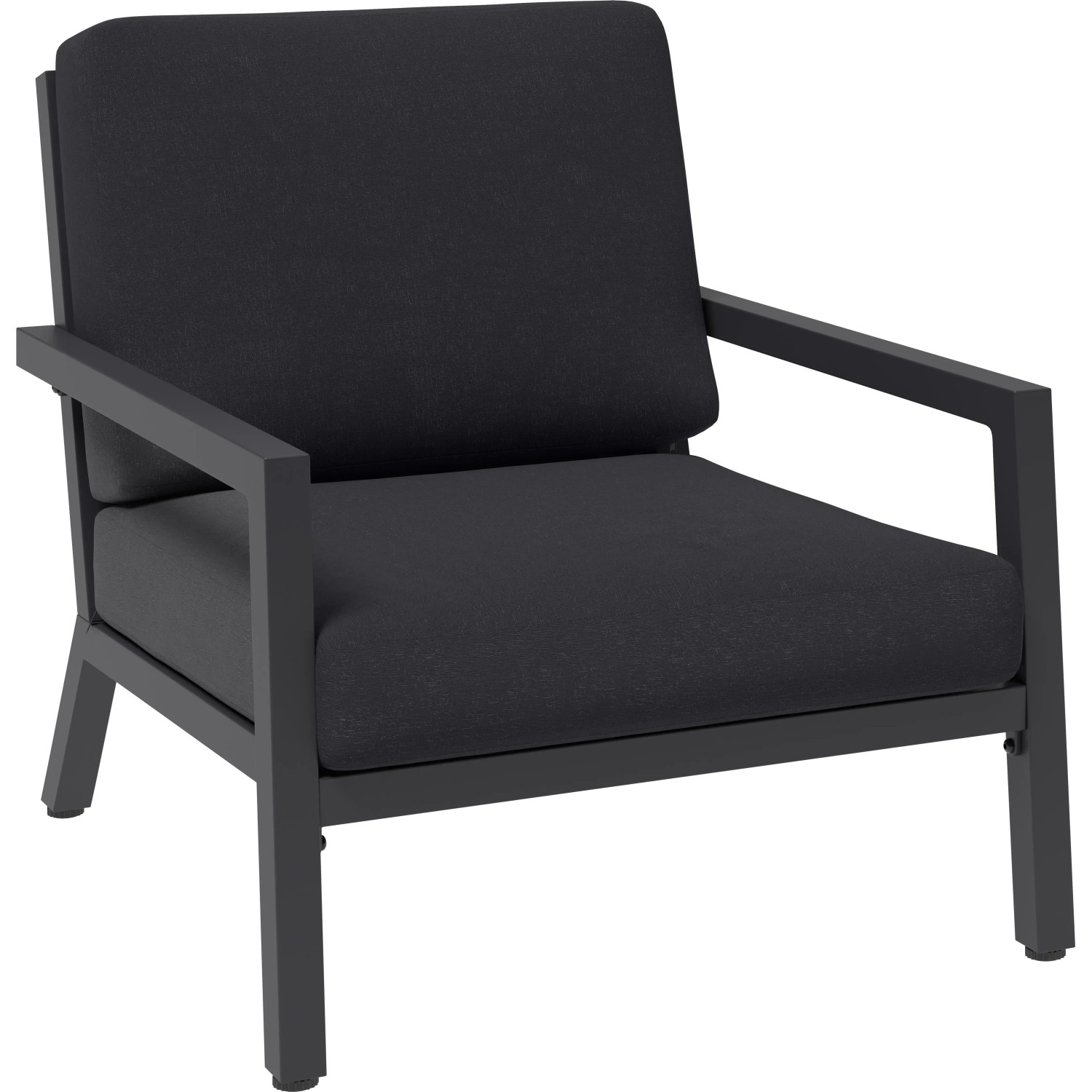 Lounge-Sessel Springtown Aluminium Schwarz-Dunkelgrau kaufen bei OBI