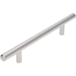 Siro Möbelgriff 885, Metall Nickel matt, Lochabstand 128 mm.