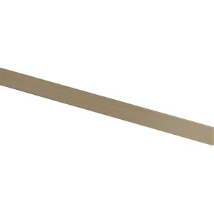 Rohe Buche Flachleiste, 3x19x950 mm, ideal für Bastelarbeiten und Innenausbau.