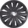 Michelin Radzierblende Fabienne, 14 Zoll, schwarz mit Chromring. Für PKW und andere Fahrzeuge.