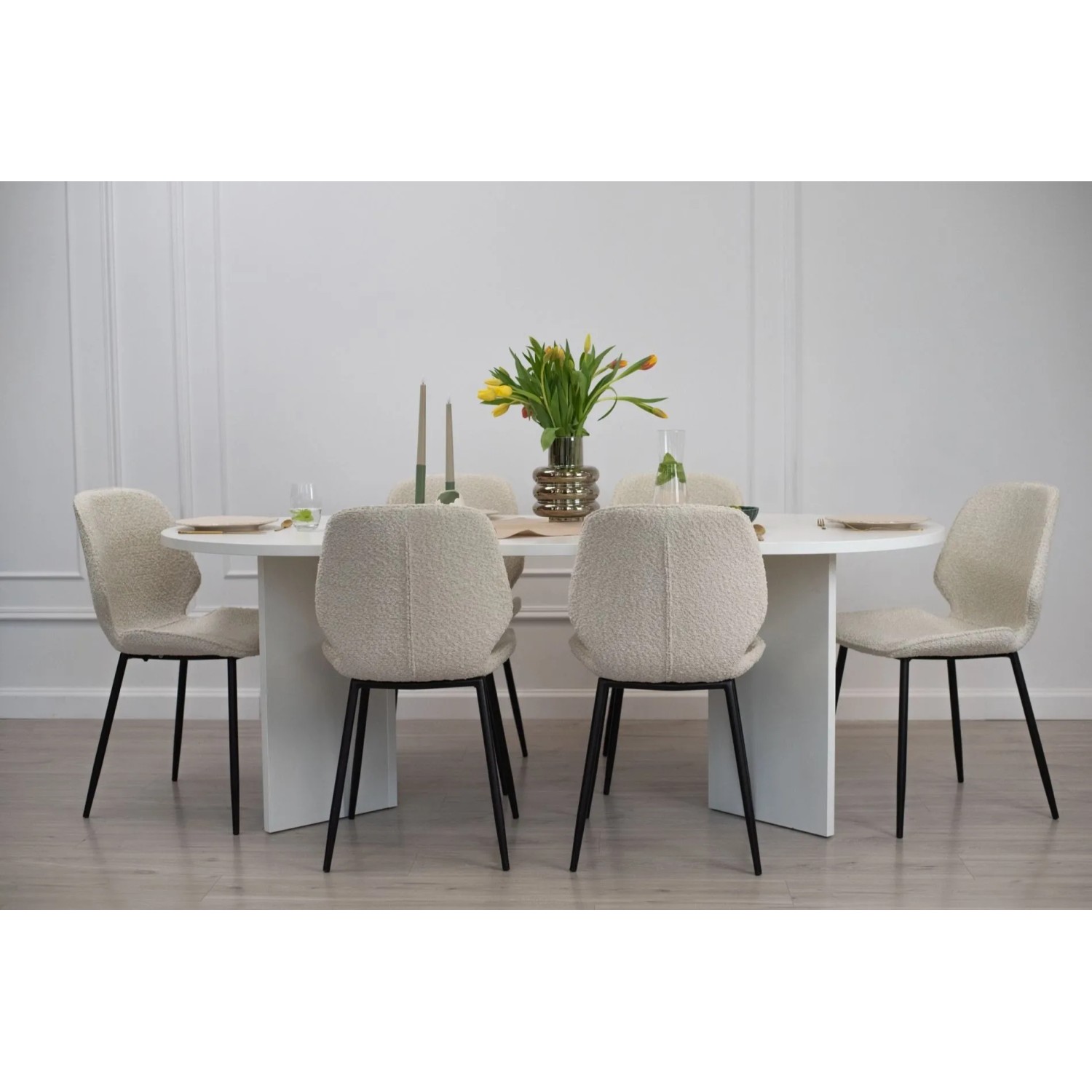 Selsey Esstisch Ovo Oval Weiß 204 cm kaufen bei OBI