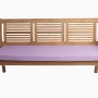 Lila Gartenbank Kissen 110x50 cm für 2-Sitzer Bank. Bequeme Sitzauflage für Outdoor.