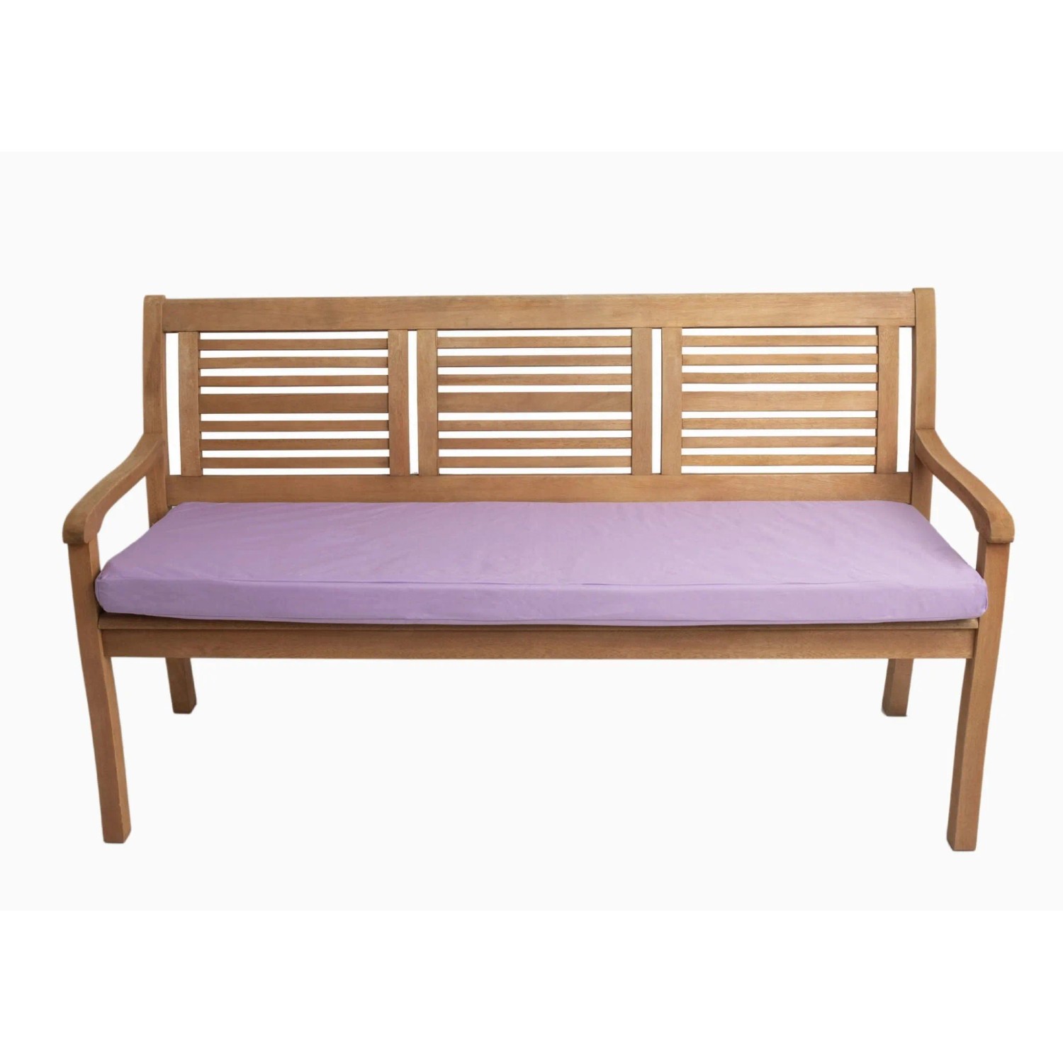 Lila Gartenbank Kissen 110x50 cm für 2-Sitzer Bank. Bequeme Sitzauflage für Outdoor.