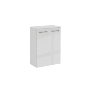 Fackelmann Badmöbel Doppel-Midischrank B.Round 60 cm Weiß