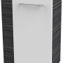 Fackelmann Waschbeckenunterschrank SBC Dark Oak, 44 cm breit, mit weißer Front und Griff.
