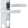 Weißer Hoppe Türgriff Lima aus Aluminium für Profiltüren.