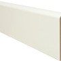 Sockelleiste MDF, rund, grundiert, 90x16x2600 mm. Ideal zur individuellen Gestaltung.