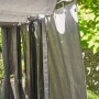 Siena Garden Seitenteile Silber-Grau für Schattenmanufaktur, mit Vorhang und Moskitonetz.