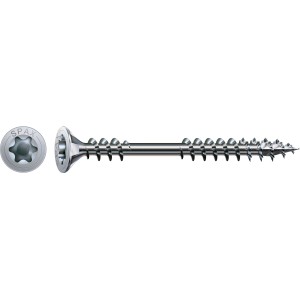 Spax Senkkopf Verlegeschraube, 4,5x60mm, mit T-Star plus Antrieb. Holzschraube im Detail.