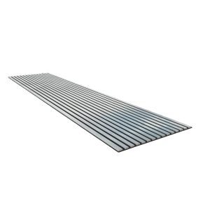 Wandpaneel Full Color mit Spiegel 2.600 mm x 600 mm x 17 mm Metallic