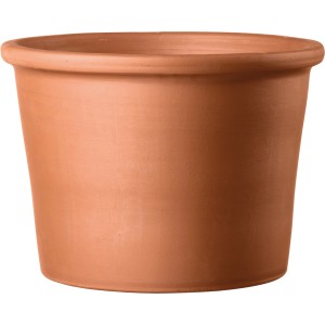 Deroma Pflanztopf Cilindro Bordato, Ø 12 cm, aus Terrakotta für den Garten.