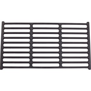 Schwarzer Jamestown Hauptgrillrost aus Gusseisen für Smoker Aldon.