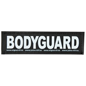Julius K-9 Klettsticker 'Bodyguard' für Hundegeschirr, reflektierend.