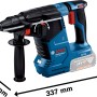 Bosch Professional Akku-Bohrhammer GBH 18V-24 C mit Akku und L-Boxx, blau/schwarz.