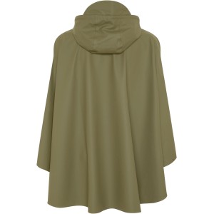 Gardena Regenjacke M in Olivgrün mit Kapuze, weiter Schnitt. Arbeitskleidung für Garten.