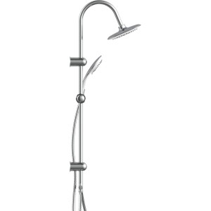 Überkopf Brauseset Teneriffa mit Kopf- und Handbrause, verchromt.