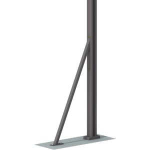 Sturmanker Anthrazit 117 cm x 55 cm x 5 cm