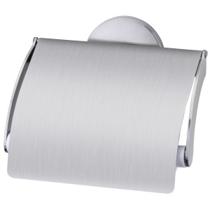 Fackelmann Toilettenpapierhalter Fusion in Edelstahloptik für die Wandmontage.