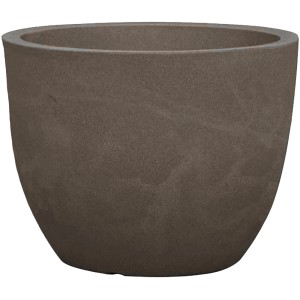 Siena Garden Pflanzgefäß Bristol, taupe, Ø 50 cm, in Steinoptik. Ideal für Garten und Terrasse.