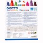 Giotto Magic Lettering Stifte, 8 Fasermaler in verschiedenen Farben mit speziell geformter Spitze.