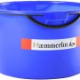 Blauer Haemmerlin Mörtelkübel, 90 Liter, mit Tragegriffen und Kranösen für Bauböcke.