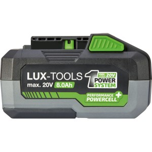 LUX-TOOLS Akku AK-20/8.0, 20V 8Ah für Elektrowerkzeuge des 1 PowerSystem.