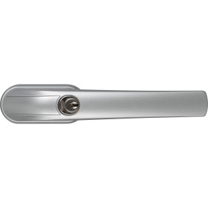 Abus Fenstergriff FG100 S, abschließbarer Fenstergriff in Silber für erhöhte Sicherheit.
