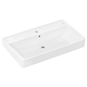 Hansgrohe Waschtisch Xanuia Q mit Hahnloch und Überlauf 80 cm x 48 cm