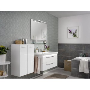 Fackelmann Waschbeckenunterschrank Milano Weiß 100 cm