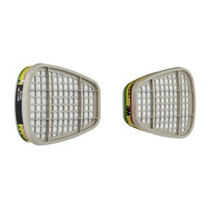 3M Filter 6059 ABEK1, 1 Paar, für Atemschutzmasken, zum Schutz vor Gasen und Dämpfen.