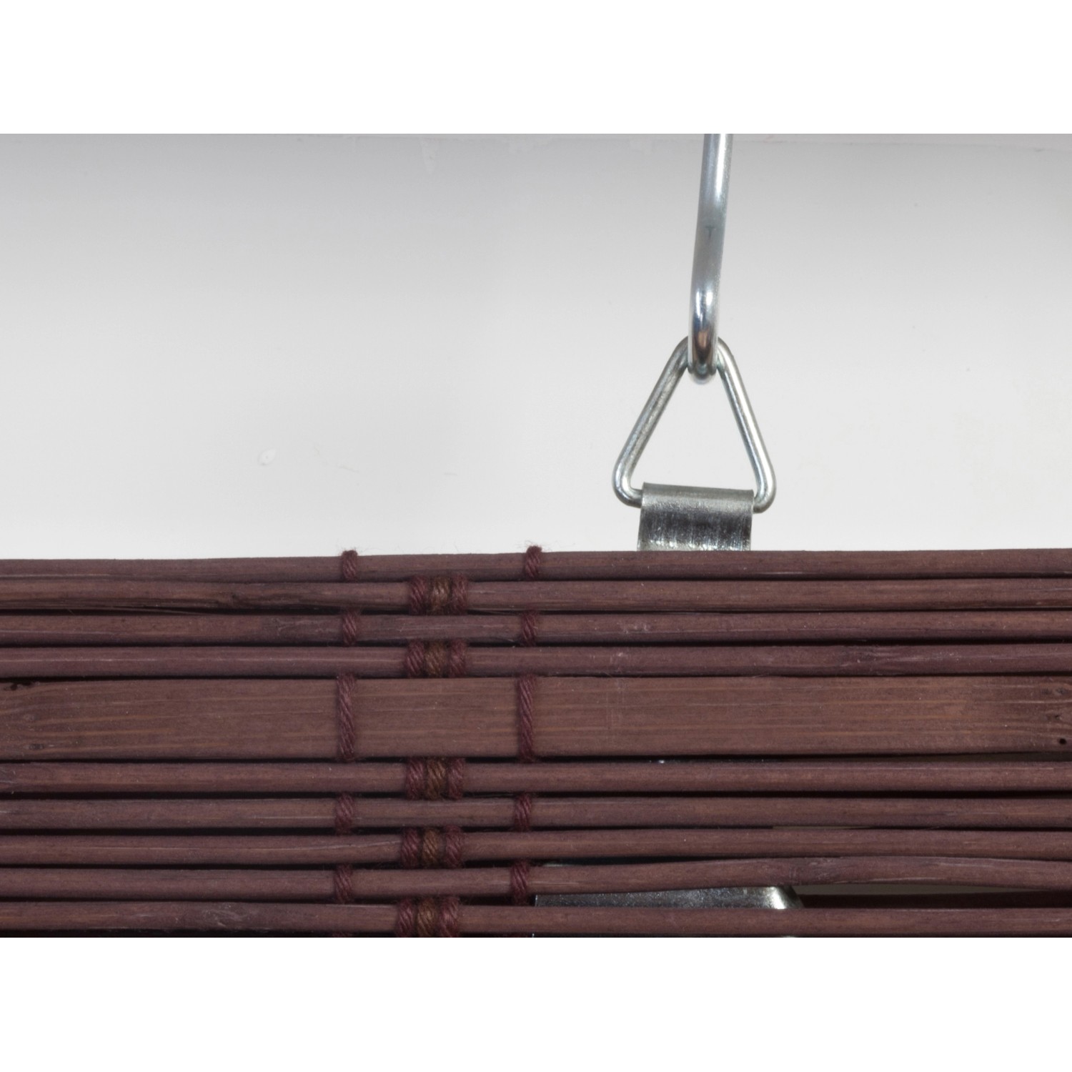 Detailaufnahme: OBI Bambus-Raffrollo Mataro, 60x160 cm, Teak, mit Aufhängung.