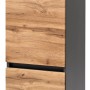 Held Möbel Midischrank Salerno, 40 cm, Wotaneiche/Graphitgrau, Bad-Hängeschrank