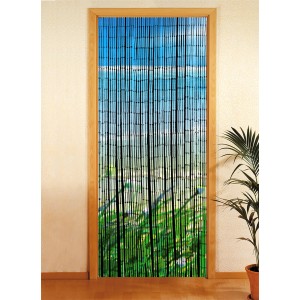 Wenko Bambusvorhang Küste 90x200cm mit Küstenmotiv als Türvorhang.