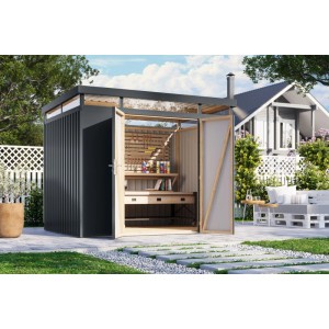 Karibu Metallgerätehaus Argos 3 Anthrazit