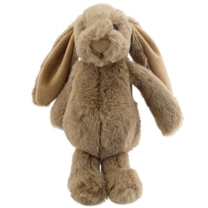 Kuscheliges, braunes Plüschtier Hase, 18x11x17 cm, ideales Ostergeschenk.