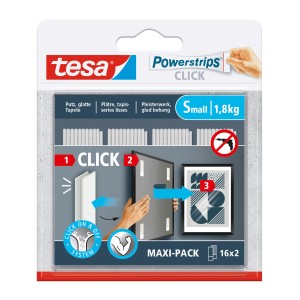 Tesa Powerstrips Click-Small 16 Stück