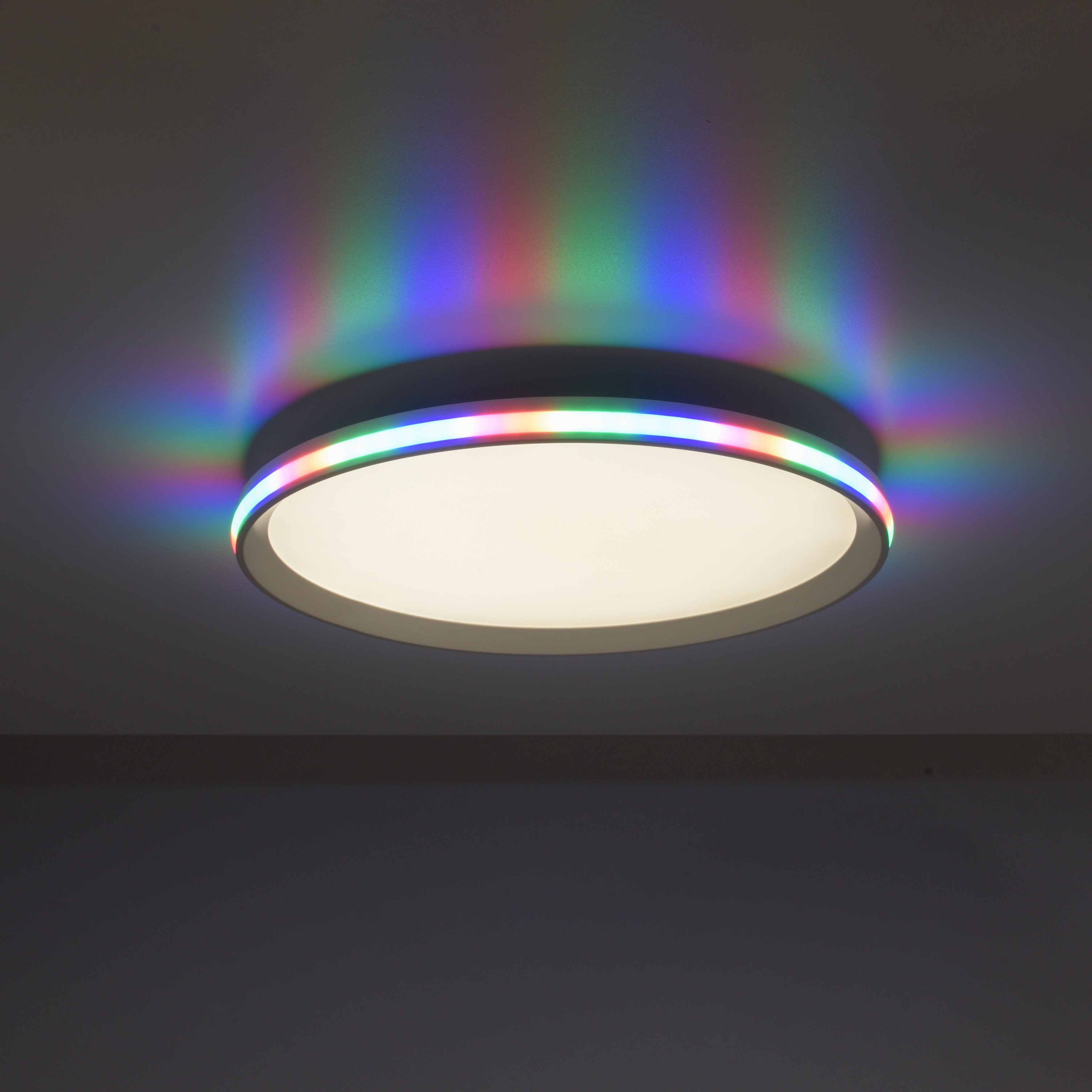 Just Light. LED-Deckenleuchte Galactica Weiß CCT/ RGB | Deckenlampen
