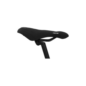 Schwarzer Fischer Fahrradsattel MTB mit Memory Foam für hohen Komfort.