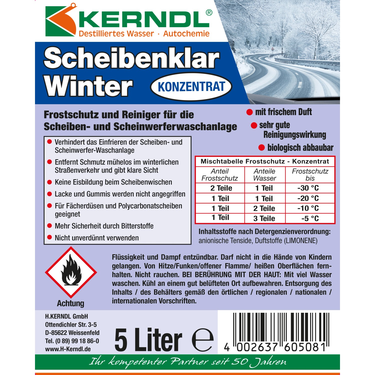 Klarblick Scheibenfrostschutz-Konzentrat bis -60 °C 5 l Schnabelkanne  kaufen bei OBI