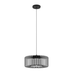 Eglo LED-Pendelleuchte Ginestrone-Z, schwarz-weiß, Ø 46cm. Smarte Lampe mit RGB/CCT Funktion.