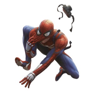 Komar Deco-Sticker Marvel Spider-Man Epic Swinging Blau