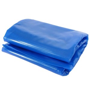 Blaue MCW Pool-Abdeckung, 3x2 m, rechteckig, aus 400 µm PE-Folie.