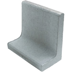 Grauer Diephaus L-Stein unbewehrt, 50x50x30x7 cm, zur Beet- und Böschungsbefestigung.