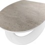 Grauer baliv WC-Sitz Satado mit Absenkautomatik, MDF-Holzkern und Easy-Clean Funktion.