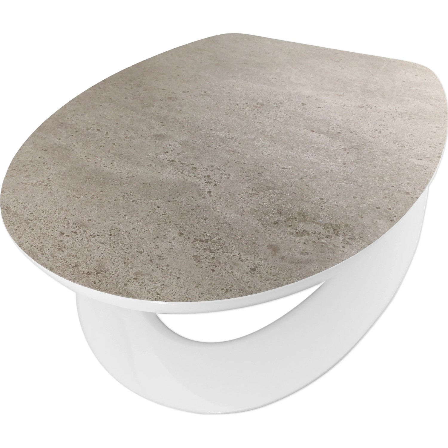 Grauer baliv WC-Sitz Satado mit Absenkautomatik, MDF-Holzkern und Easy-Clean Funktion.