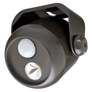 Mr. Beams LED-Außenwandleuchte MB310 mit Sensor, braun. Wandlampe mit Bewegungsmelder.