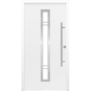 Haustür ThermoSpace Prime Palermo 110 cm x 210 cm Weiß Anschlag R