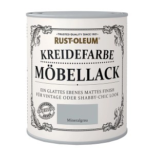 Dose Rust-Oleum Kreidefarbe Möbellack in Mineralgrau, für Vintage- und Shabby-Chic-Look.