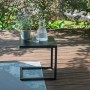 Rechteckiger, anthrazitfarbener Siena Garden Gartentisch Ramo, ideal für Balkon und Garten.
