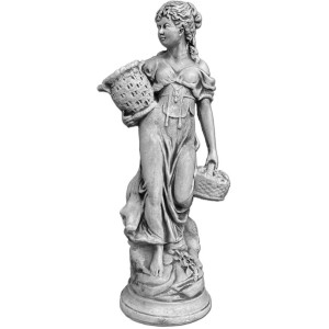 Orbis Gartenfigur Sophia aus Beton, 68 cm hoch, detailreiche Gartendekoration.